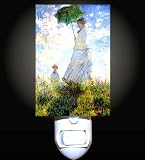 Woman with Parasol by Monet Decorative Night Light