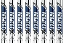 Rifle Project X 5.0 3-PW Steel Iron Shafts .355 Taper Tip -- Set of 8 shafts rifle golf shaft