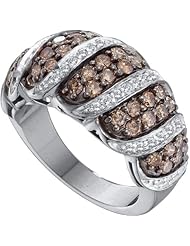 1.48ctw Brown Diamond Fashion Band 14K White Gold