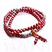 6mm 108 Red Prayer Mala Rosary Bead Buddhist Meditation Necklace Bracelet