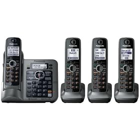 Panasonic KX-TG7644M DECT 6.0 Link-to-Cell via Bluetooth Cordless Phone with Answering System,... by 