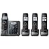 Panasonic KX-TG7644M dect 6.0 Link-to-Cell Bluetooth Cordless Phone with 4-Handset $99.99