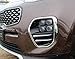 Chrome ABS Front Fog Light Lamp External Cover Frame Fit For Kia Sportage 4th Gen The Newest Model 2016 2017