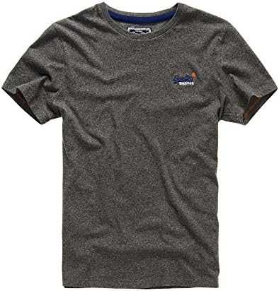 Superdry Orange Label Grit Tee - Phoenix Heather Dark Grey