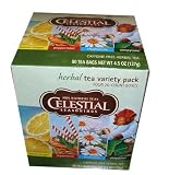 Celestial Seasonings 100 Percent Natural Teas 80 Bag Variety Box Caffeine Free Herbal Tea Value Box