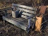 Weathered Garden Bench and Rusting Tools Await Spring, Silver Spring, Maryland Premium Photographic Poster Print by Stephen St. John, 18x24