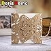 Doris Home 100 pcs Champange Gold Laser-cut Lace Flower Pattern Wedding Invitations Cards