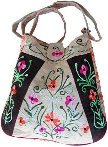 Embroidered Cross Body Purse Bag