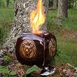Lion Fire Pot - Enticing Brown