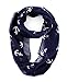 NYfashion101 Women's Nautical Marine Anchor Print Infinity Cowl Scarf