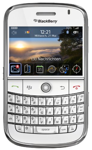 BlackBerry Bold 9000 Smartphone (WLAN, GPS, QWERTZ-Tastatur, Kamera mit 2 MP, MP3-Player) weiß