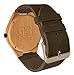 GEN Bamboo LeGENd Men's Wooden Bamboo Watch in Brown with Genuine Leather Strap (Japanese Quartz)