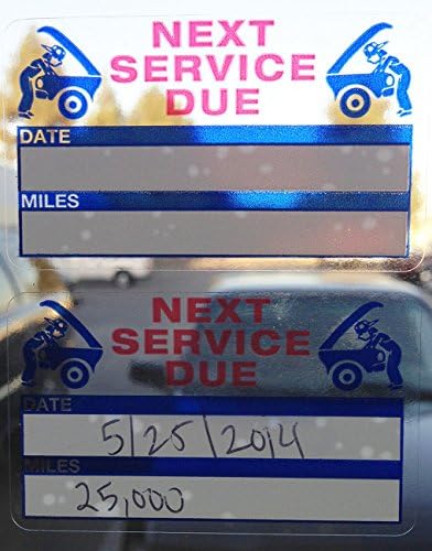 Service Reminder Stickers (100+ Count) Free Sharpie with Order!!!