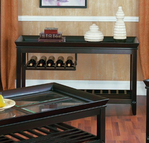 Sofa Table with Wine by Homelegance