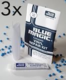 3x BLUE MAGIC Reparatur-Set Kleber und Flicken für Wasserbett, Pool, Planschbecken, Wasserbälle etc.