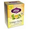 Yogi Ginkgo Clarity, Herbal Tea Supplement, 16-Count Tea Bags (Pack of 6)