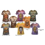 Ed Hardy - Ed Hardy Mens Burnt Out Tee with Multicolor stones