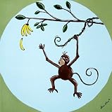 Sherri Blum Hungry Monkey Canvas Wall Art