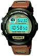 Casio Men's W89HB-5AV Brown Nylon Quartz Watch with Digital Dial