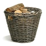 Dolphin Grey Wicker Log Basket