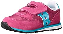 Saucony Jazz Hook and Loop Sneaker (Toddler/Little Kid),Magenta/Blue,4 M US Toddler

