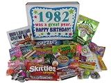 80s Retro Nostalgic Candy Decade 30th Birthday Gift Box: Born 1982