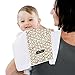 Ah Goo Baby Burp Cloth 100% Cotton, Unisex, 14 \, White Choc Circles Pattern