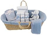 Tadpoles Cable-Knit Moses Basket Gift Set Collection