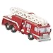 Fire Truck Christmas Ornament Hand Painted Resin Image