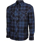 Rusty Skitch Plaid Slim Fit Button-Up Shirt - Black