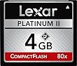 Lexar Platinum II 4 GB 80x CompactFlash Memory Card LCF4GBBSBNA080