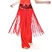 BellyLady Belly Dance Hip scarf, Sequined Fringe Skirt Wrap, Christmas Idea