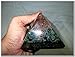 Jet Orgone Pyramid Green Aventurine Crystal Power Generator Cooper Coil for Vastu Balancing Healing Growth Meditation Approx 2.5-3 inch Long