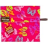 Kushies Baby Kushies On The Go Snack Bag, Butterfly Print, Large