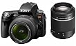 Sony SLT-A55VY SLT-Digitalkamera (16 Megapixel, Live View, Full HD, 3D Sweep Panorama) Kit inkl. 18-55 mm und 55-200 mm Objektiven