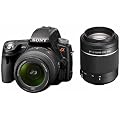 Sony SLT-A55VY SLT-Digitalkamera (16 Megapixel, Live View, Full HD, 3D Sweep Panorama) Kit inkl. 18-55 mm und 55-200 mm Objektiven