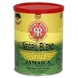 Reggies Roast Jamaica Blue Mountain Whole Bean Coffee, Negril Blend, 12-Ounce Can (Pack of 3)