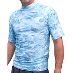 Loose Fit Men's Rash Guard UPF 50+ UV Protection Surf Swim Shirt Rashie Short Sleeve Rashguard Tee