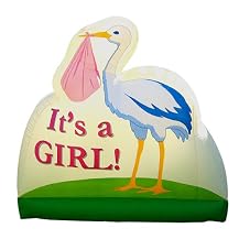 Bebe Sounds It's A Girl Inflatable Birth Announcement