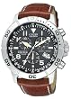 Citizen #BL5250-02L Men's Eco Drive Leather Strap Chronograph Alarm Perpetual Calendar Watch