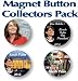 See larger Four Sarah Palin Going Rouge Collectors Refrigerator Magnet Pack 3" Political Magnet Style Buttons 2012 Four Magnet Style Buttons