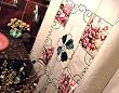 Vintage Patchword&battenburg Shower Curtain Wvalance A
