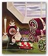 Crimson and Cream Bath - Delta Sigma Theta by Herman Woodall 8"x10" Art Print Poster