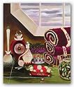 Crimson and Cream Bath - Delta Sigma Theta by Herman Woodall 8"x10" Art Print Poster