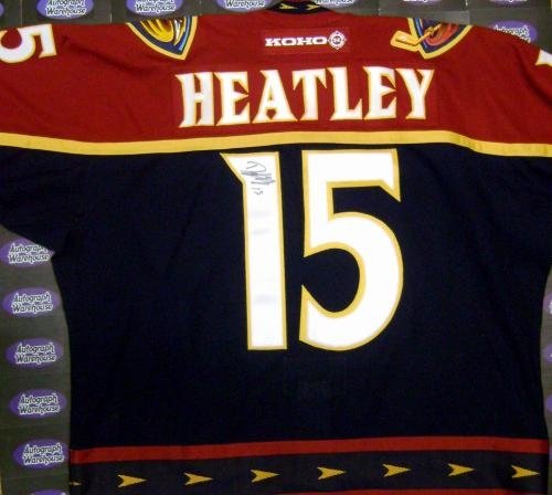Dany Heatley Autographed/Hand Signed Hockey Jersey (Atlanta Thrashers))
