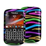 Electromaster(TM) Brand - Rainbow Zebra on Black Design Crystal Hard Skin C ....