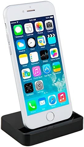 Wtitech Desktop charger / Charge stand for iPhone 6 and iPhone 6 plus (Presented a charging cable) (Black)