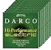 Darco Hi Performance Electric Guitar Strings (Extra Light Gauge, Box of 12 Sets)