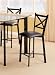 Kitchen & Housewares : Black Metal Counter Dining Chairs By Coaster Furniture
