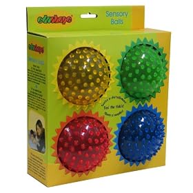 Edushape  See-Me Sensory Balls, Assorted, 4 Pack